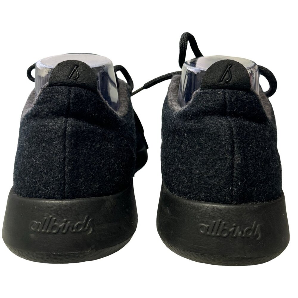 Allbirds Wool Runners Sneaker Mens Size 9 Black Merino Wool Low Top Shoes - Picture 4 of 15